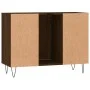 Mueble de baño madera de ingeniería roble marrón 80x33x60 cm de vidaXL, Tocadores de baño - Ref: Foro24-831635, Precio: 57,86...