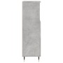 Armario de baño madera contrachapada gris hormigón 30x30x100 cm de vidaXL, Tocadores de baño - Ref: Foro24-831552, Precio: 46...