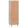 Armario de baño madera contrachapada gris hormigón 30x30x100 cm de vidaXL, Tocadores de baño - Ref: Foro24-831552, Precio: 46...