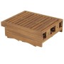 Tumbona plegable de madera maciza de acacia en Tumbonas | Comprar online en Foru.es