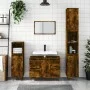 Mueble de baño madera de ingeniería roble ahumado 80x33x60 cm de vidaXL, Tocadores de baño - Ref: Foro24-831657, Precio: 86,4...