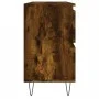 Mueble de baño madera de ingeniería roble ahumado 80x33x60 cm de vidaXL, Tocadores de baño - Ref: Foro24-831657, Precio: 86,4...