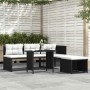 Set de muebles de jardín 4 piezas ratán sintético negro en Conjuntos de jardín | Comprar online en Foru.es