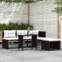 Set de muebles de jardín 4 piezas ratán sintético marrón en Conjuntos de jardín | Comprar online en Foru.es