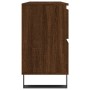 Mueble de baño madera de ingeniería roble marrón 80x33x60 cm de vidaXL, Tocadores de baño - Ref: Foro24-831667, Precio: 64,78...