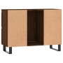 Mueble de baño madera de ingeniería roble marrón 80x33x60 cm de vidaXL, Tocadores de baño - Ref: Foro24-831667, Precio: 64,78...