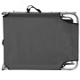Tumbona plegable con toldo de acero gris en Tumbonas | Comprar online en Foru.es