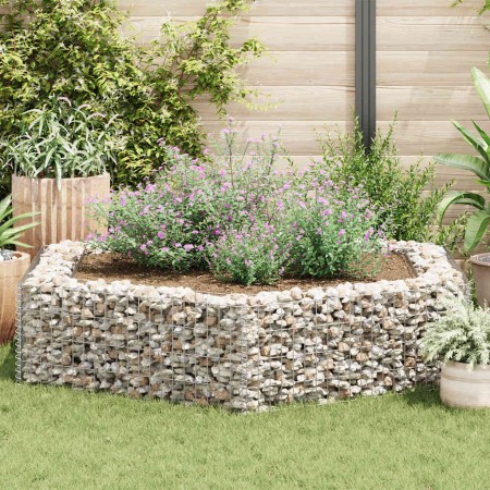 Arriate hexagonal de gaviones 200x173x40 cm en Macetas y jardineras | Comprar online en Foru.es