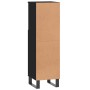 Armario de baño madera contrachapada negro 30x30x100 cm de vidaXL, Tocadores de baño - Ref: Foro24-831565, Precio: 76,25 €, D...