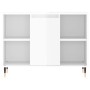 Mueble de baño madera de ingeniería blanco brillo 80x33x60 cm de vidaXL, Tocadores de baño - Ref: Foro24-831622, Precio: 63,3...
