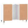 Mueble de baño madera de ingeniería blanco brillo 80x33x60 cm de vidaXL, Tocadores de baño - Ref: Foro24-831622, Precio: 63,3...