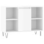 Mueble de baño madera de ingeniería blanco brillo 80x33x60 cm de vidaXL, Tocadores de baño - Ref: Foro24-831630, Precio: 53,6...