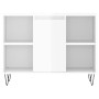 Mueble de baño madera de ingeniería blanco brillo 80x33x60 cm de vidaXL, Tocadores de baño - Ref: Foro24-831630, Precio: 53,6...
