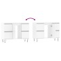 Mueble de baño madera de ingeniería blanco brillo 80x33x60 cm de vidaXL, Tocadores de baño - Ref: Foro24-831654, Precio: 109,...
