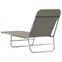 Tumbonas plegables 2 unidades acero y tela gris en Tumbonas | Comprar online en Foru.es