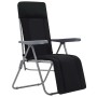 Sillas plegables de jardín con cojines 2 unidades negro en Sillas de jardín | Comprar online en Foru.es