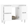 Mueble de baño madera de ingeniería blanco 80x33x60 cm de vidaXL, Tocadores de baño - Ref: Foro24-831652, Precio: 92,46 €, De...