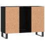 Mueble de baño madera de ingeniería negro 80x33x60 cm de vidaXL, Tocadores de baño - Ref: Foro24-831637, Precio: 57,56 €, Des...