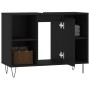 Mueble de baño madera de ingeniería negro 80x33x60 cm de vidaXL, Tocadores de baño - Ref: Foro24-831629, Precio: 58,50 €, Des...