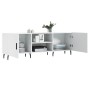 Mueble para TV madera de ingeniería blanco 150x30x50 cm de vidaXL, Muebles TV - Ref: Foro24-829108, Precio: 94,74 €, Descuent...