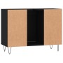 Mueble de baño madera de ingeniería negro 80x33x60 cm de vidaXL, Tocadores de baño - Ref: Foro24-831629, Precio: 58,50 €, Des...