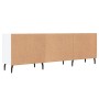 Mueble para TV madera de ingeniería blanco 150x30x50 cm de vidaXL, Muebles TV - Ref: Foro24-829108, Precio: 94,74 €, Descuent...