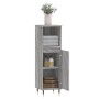 Armario de baño madera contrachapada gris Sonoma 30x30x100 cm de vidaXL, Tocadores de baño - Ref: Foro24-831554, Precio: 49,1...