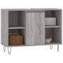 Mueble de baño madera de ingeniería gris Sonoma 80x33x60 cm de vidaXL, Tocadores de baño - Ref: Foro24-831634, Precio: 58,50 ...