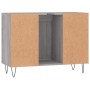 Mueble de baño madera de ingeniería gris Sonoma 80x33x60 cm de vidaXL, Tocadores de baño - Ref: Foro24-831634, Precio: 58,50 ...