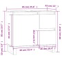 Armario de baño madera contrachapada marrón roble 65x33x60 cm de vidaXL, Tocadores de baño - Ref: Foro24-831619, Precio: 67,8...