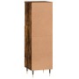 Armario de baño madera contrachapada roble ahumado 30x30x100 cm de vidaXL, Tocadores de baño - Ref: Foro24-831553, Precio: 54...