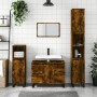 Mueble de baño madera de ingeniería roble ahumado 80x33x60 cm de vidaXL, Tocadores de baño - Ref: Foro24-831665, Precio: 91,8...