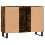 Mueble de baño madera de ingeniería roble ahumado 80x33x60 cm de vidaXL, Tocadores de baño - Ref: Foro24-831665, Precio: 91,8...