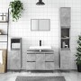 Mueble de baño madera de ingeniería gris hormigón 80x33x60 cm de vidaXL, Tocadores de baño - Ref: Foro24-831656, Precio: 75,8...
