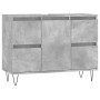 Mueble de baño madera de ingeniería gris hormigón 80x33x60 cm de vidaXL, Tocadores de baño - Ref: Foro24-831656, Precio: 75,8...