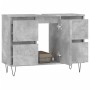 Mueble de baño madera de ingeniería gris hormigón 80x33x60 cm de vidaXL, Tocadores de baño - Ref: Foro24-831656, Precio: 75,8...