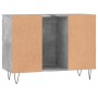 Mueble de baño madera de ingeniería gris hormigón 80x33x60 cm de vidaXL, Tocadores de baño - Ref: Foro24-831656, Precio: 75,8...