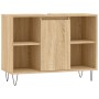 Mueble de baño madera de ingeniería roble Sonoma 80x33x60 cm de vidaXL, Tocadores de baño - Ref: Foro24-831631, Precio: 60,45...