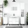 Mueble de baño madera de ingeniería blanco brillo 80x33x60 cm de vidaXL, Tocadores de baño - Ref: Foro24-831662, Precio: 116,...