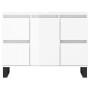Mueble de baño madera de ingeniería blanco brillo 80x33x60 cm de vidaXL, Tocadores de baño - Ref: Foro24-831662, Precio: 116,...