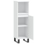 Armario de baño madera de ingeniería blanco 30x30x100 cm de vidaXL, Tocadores de baño - Ref: Foro24-831564, Precio: 62,51 €, ...