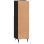 Armario de baño madera contrachapada negro 30x30x100 cm de vidaXL, Tocadores de baño - Ref: Foro24-831549, Precio: 58,15 €, D...