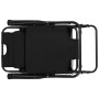 Tumbonas plegables con reposapiés 2 unidades acero negro en Tumbonas | Comprar online en Foru.es