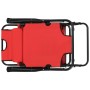 Tumbonas plegables con reposapiés 2 unidades acero rojo en Tumbonas | Comprar online en Foru.es