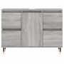 Mueble de baño madera de ingeniería gris Sonoma 80x33x60 cm de vidaXL, Tocadores de baño - Ref: Foro24-831650, Precio: 76,07 ...