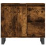 Armario de baño madera contrachapada roble ahumado 65x33x60 cm de vidaXL, Tocadores de baño - Ref: Foro24-831617, Precio: 72,...