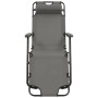 Tumbonas plegables con reposapiés 2 unidades acero gris en Tumbonas | Comprar online en Foru.es