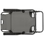Tumbonas plegables con reposapiés 2 unidades acero gris en Tumbonas | Comprar online en Foru.es
