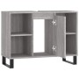 Mueble de baño madera de ingeniería gris Sonoma 80x33x60 cm de vidaXL, Tocadores de baño - Ref: Foro24-831642, Precio: 63,43 ...