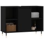 Mueble de baño madera de ingeniería negro 80x33x60 cm de vidaXL, Tocadores de baño - Ref: Foro24-831621, Precio: 55,13 €, Des...